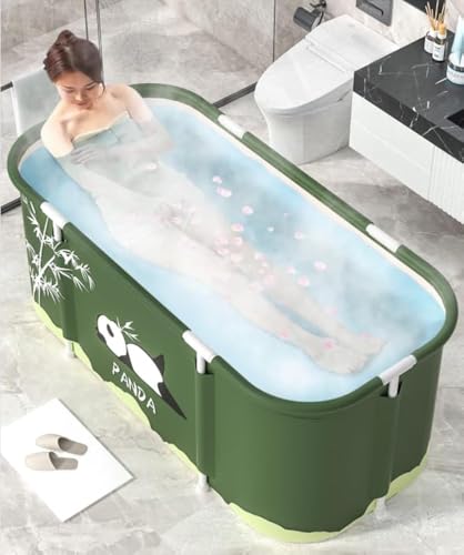 Panda Portable Foldable Soaking Tub for Adults, Ideal for Hot Bath Ice Bath