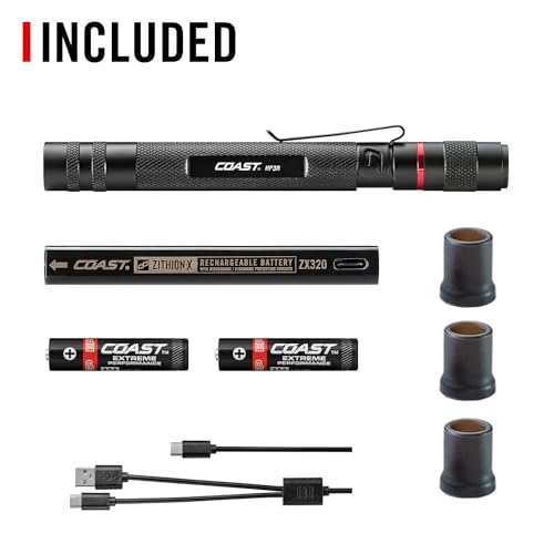 Coast H3PR 245 Lumens Rechargeable Adjustable Focusing Inspection Torch, Black - Image 9