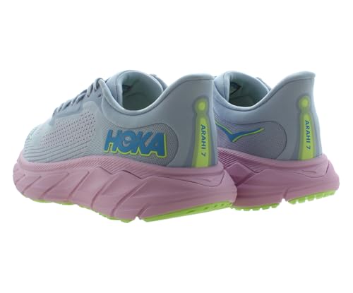 HOKA ONE ONE Arahi 7 Wide Womens Shoes Size 8, Color: Gull/Pink Twilight2