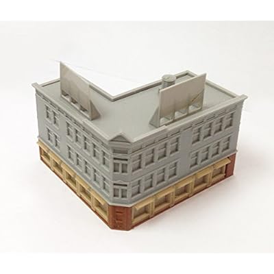 Outland Models Train Railway Layout City Classic Corner Shop (Long) Z Scale