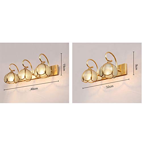 Lampe de mur de chambre étanche équipée de 3 têtes lumineuses LED - 7
