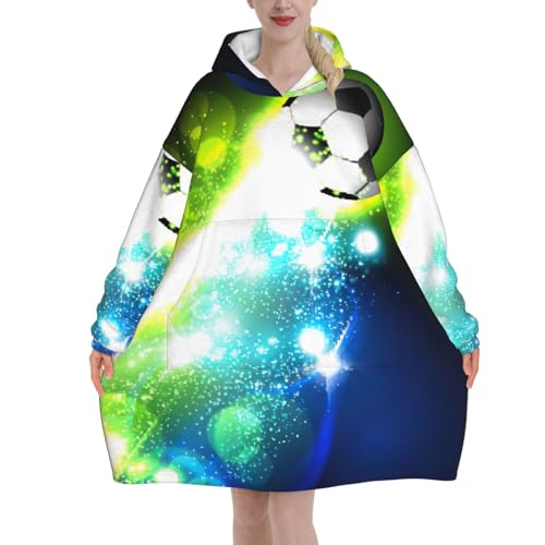 Couverture à capuche en flanelle épaisse avec manches sweat plaid foot