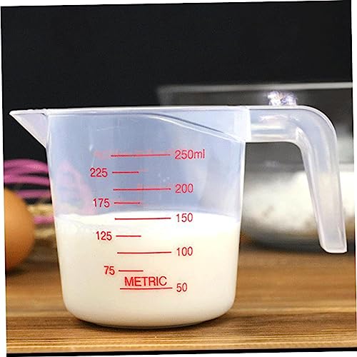 Mikinona 3 Pçs Medidas Do Copo De Medição Copos De Escala De Medição Claros 250Ml Jarro De Medição F