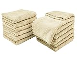 Picture of Kyapoo Baby Washcloths 12 Pack 12x12 Inches Microfiber Coral Fleece Extra Absorbent and Soft for Newborns, Infants and Toddlers-Brown