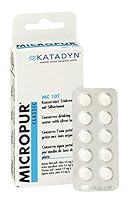 Katadyn Micropur Classic MC 10T Tabletten, 40 Stück – Trinkwasser Konservierung mit Silberionen, Wasseraufbereitung für Wassertank, Camping, Boot & Caravan, 1 Tablette für 10 L