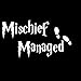 Mischief Managed Harry Potter Decal Vinyl Sticker|Cars Trucks Vans Walls Laptop| WHITE |3.25 x 5.5 in|CCI948