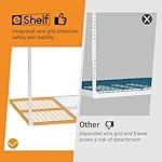 4ftx8ft Overhead Garage Storage Rack, Heavy-Duty Metal Garage Ceiling Storage Rack, 22''-40" Adjustable Ceiling Drop-Down, 600 lb. Loading Weight Capacity, White - Image 4