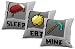 Jay Franco Minecraft Eat, Sleep, Mine Decorative Pillow Cover Set - Kids Super Soft 3-Pack Throw Pillow Cover - Measures 15 Inches x 15 Inches (Official Minecraft Product)