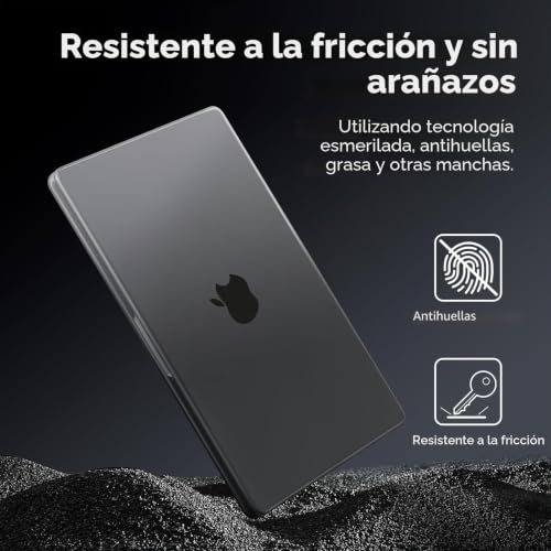 Funda MacBook Pro 16 pulgadas negra mate carcasa duradera PP 4
