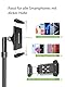 elitehood Overhead Stativ Handy – Aktualisiertes Horizontales 150 cm Verstellbares iPhone Stativ mit 63.5cm Ausziehbarmem Arm, 360° Drehbarer Halter für Overhead-Aufnahmen/Videoaufnahmen