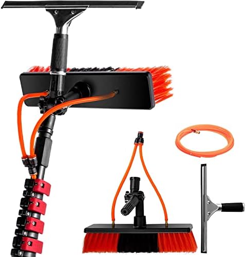 Telescopic Solar Panel Cleaning Kit - 20FT Water Fed Brush with 30cm ...