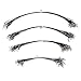 Rose Kuli 72pcs Fishing Leader Line Wire Soft Plastic Coated Stainless Steel Wires With "8"Shape Ring and Connector Black