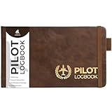 Clever Fox Pilot Logbook – Hardcover Flight Log Journal for Professional & Student Pilots – Aircraft Record Book, Aviation Gifts & Gear (Aviator Brown)