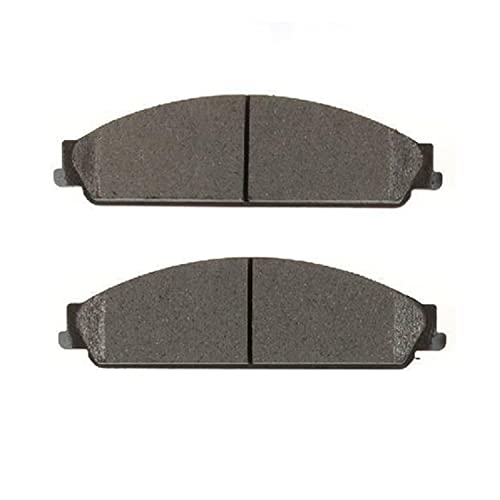 Image of Detroit Axle - Front Brake Pads for 2005-2007 Ford Five Hundred Freestyle Mercury Montego 2008-2009 Taurus X Sable, Ceramic Brake Pads w /Hardware Replacement