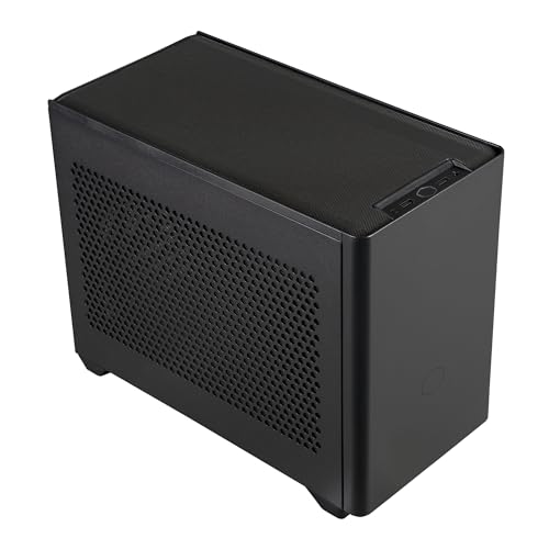 Cooler Master NR200 Mini-ITX PC Case Ready, Horizontal GPU Mount, Designed Ready Nvidia RTX 5070 Ti | AMD RX 9070 XT, SFX PSU – Ready to Install, Airflow Up To 6 Fans, Vented Panels, DIY