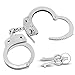 Produktbild VIKING GEAR® echte Profi Handschellen aus gehärtetem Stahl in silber mit 2 Schlüsseln - Behördenqualität - Security Zubehör  Handschelle Sex - Handcuffs sex