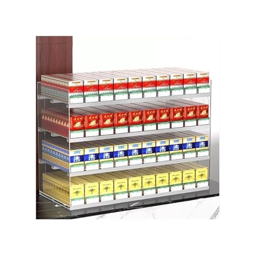 Présentoir à cigarettes mural en acrylique pour agencer une zone de caisse moderne