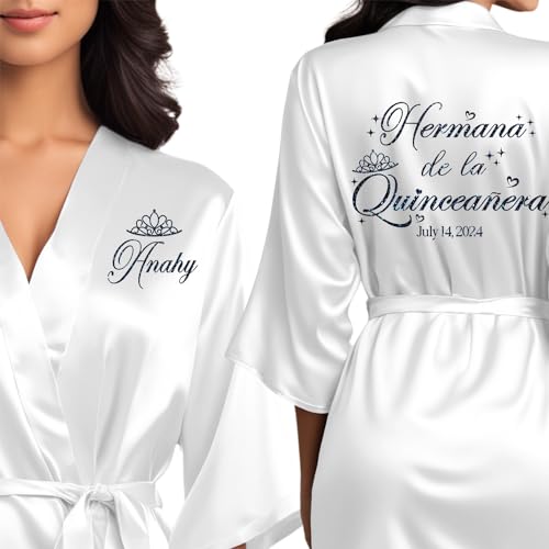 Mis Quince Anos Robes, Pretty Quinceanera Robes, Mama de la Quince, Quinceanera Gifts