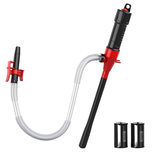 SEDY Electric Hand Pump, Portable Transfer Pump Battery Powered Siphon Liquid Extractor 2.2GPM, For Gasoline Diesel Fuel