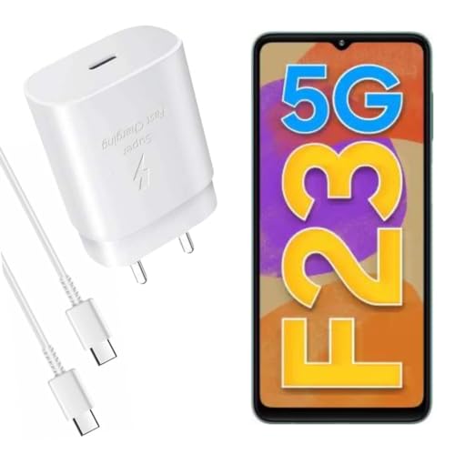 Image of Original Ultra 25W C to C Charger Compatible with Samsung | S24 Ultra / S23 / S22 / S21 / 21 fe / S20 (Cable Included)*White GFR586