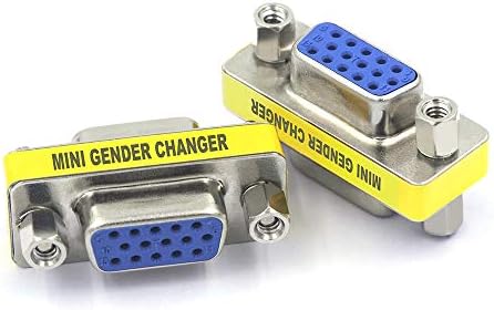 VCE 3-pak HD15 VGA SVGA żeński na żeński adapter mini zmieniacza płci