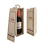 DEREGALOOS Set de Vino Personalizado Profesores | Regalo Original Personalizado | Caja de madera con o sin Botella de Vino | Regalo Fin de curso (Caja, Profe gran reserva)