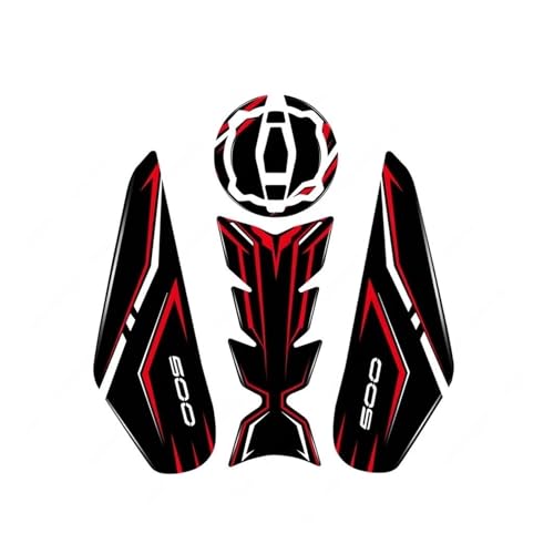 Kit autocollants résine Kawasaki Ninja 500 Z500 2024 protection réservoir latéral