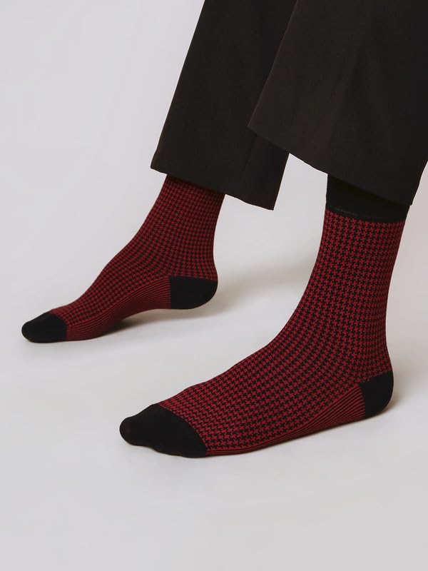 Image of Mint & Oak Long Socks For Men, Soft Cotton Calf Length Socks, Colorful Sock Gift For Men, Full Length & Odour Free, Funky Socks - Gift Box of 3