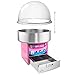 Olde Midway Cotton Candy Machine with Bubble Shield, SPIN-2000 Electric Candy Floss Maker, Commercial-Grade