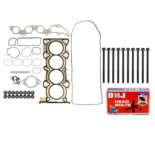 DNJ HGB478 Cylinder Head Gasket Set with Head Bolt Kit for 2006-2013 Mazda 3 5 6 2.0L-2.3L L4 16V DOHC 2000cc