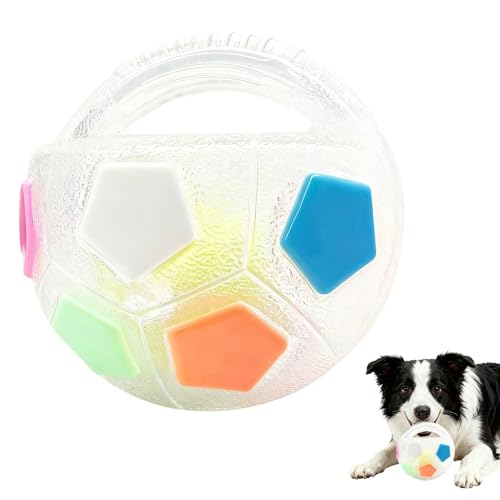 BSOON The Mellow Dog Calming Ball, Anti Stress Ball Hund, Hundeball mit Handle, Antistressball Hund, Interaktives Hundespielzeug Balls, für kleine, mittelgroße und große Hunde (Weiß)