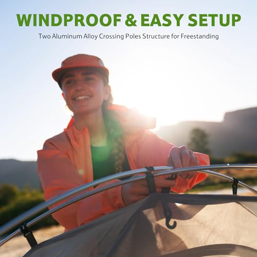 Image of Naturehike Bleik-A 2-3 Person Camping Tent, Waterproof Double Layer Lightweight Backpacking Tents for Camping