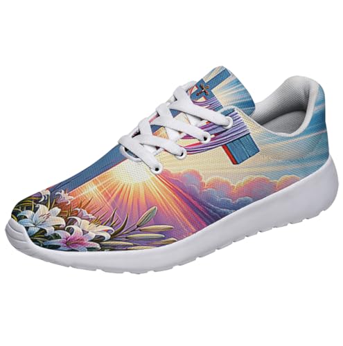 Sonzj-II God Jesus Christian Easter Running Shoes for Men Women, Comfortable Lightweight Tennis Shoes Mesh Walking Sneaker2