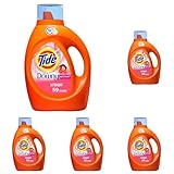 Tide Touch of Downy Liquid Laundry Detergent, Original Touch of Downy Scent, 92 oz Bottle (Pack of 5)