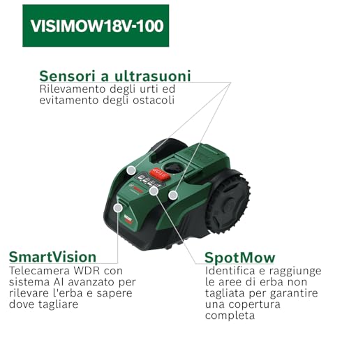 Robot Rasaerba Bosch Visimow 18V-100 - Corpo Macchina - 3