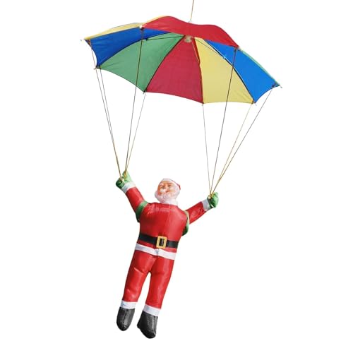 Pendentif Père Noël volant décoration de sapin avec parachute textile stable - 8