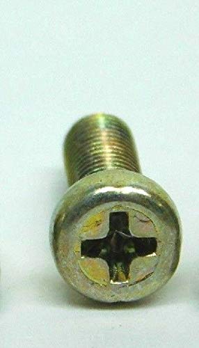 Thaisan7 Cheese Head Machine Screw Bolt Yellow Zinc For Home Improvement Repairing Engineering - M5-0.8 x 16mm (200 Packs)