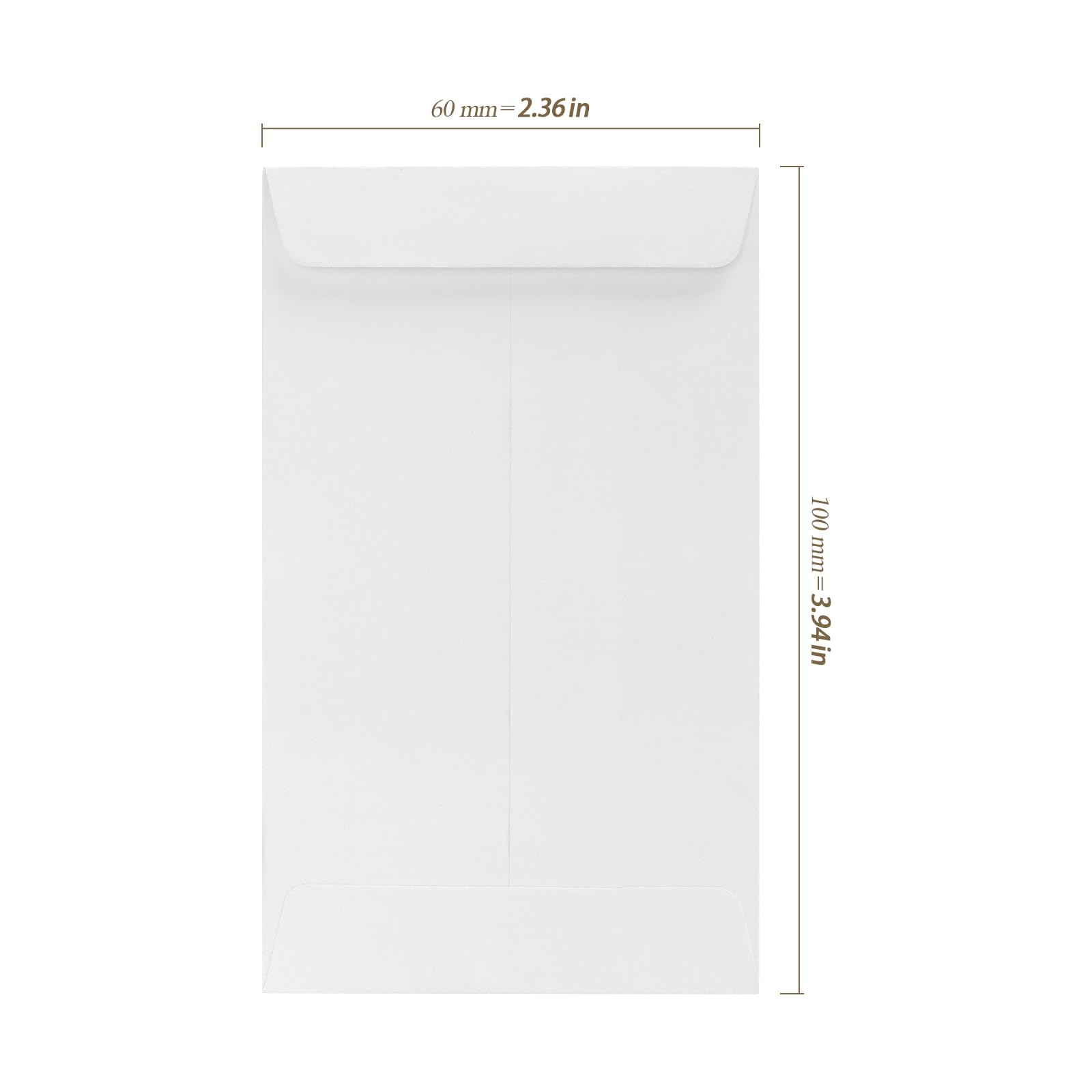 Buste bianche piccole autoadesive 6x10 cm mini buste di carta per semi
