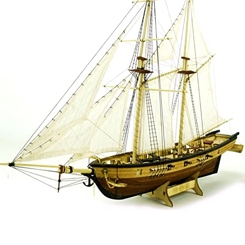 SIourso Schiffsmodell Hölzernes Schiffsmodell Bausätze Heimmodell Dekoration Boot Puzzle Spielzeug Diy Sailbot Halcon Antike Artillerie Modellbausätze Cover