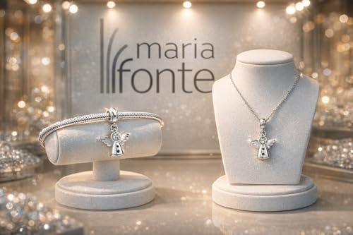 Charm de ángel de plata esterlina 925 y circonitas para collares de mujer 5