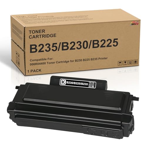 SRITE B225 B235 B230 Black Toner Cartridge 006R04400 Toner with New chip Compatible for Xerox B225DNI B230 B230DNI B225 B235 B235DNI Printers (1-Pack,