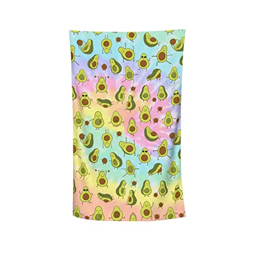Mihain Tie Dye Funny Avocado Beach Towel Oversized Microfiber Quick Dry Bath Towels Lightweight Super Absorbent Bath Towel For Kids Adult Travel Pool Swimming Camping #TOP7