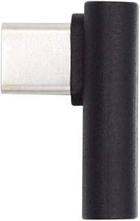Xiwai ロープロファイル90度右＆左角度付きUSB 3.1 Type-Cオス-メス延長アダプタ（ノートパソコン＆タブレット＆携帯電話用