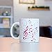 AFRITEE UV DTF Cup Wrap - 8 Sheets Music Note Stickers UV DTF Cup Wraps for 16 oz Glass Mugs, Guitar Microphone Piano Transfer Stickers Decals for DIY Kids Adults Teens Music Party Decorations