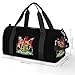 Coat of Arms of South Africa Travel Gym Bag Sport Workout Duffel Bags with Compartments And Side Pocket