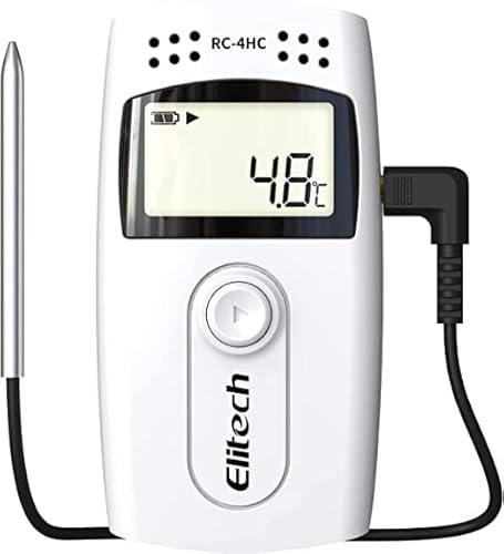Elitech RC-4HC USB Temperature and Humidity Data Logger Recorder Monitor, Range: -30ºC to +60ºC, Model No : RC-4HC by Instrukart (Pack of 4)
