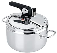 Barazzoni Pentola a Pressione modello Basic, ø22cm, capacità 7lt. In Acciaio inossidabile, Made in Italy