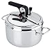 Barazzoni Pentola a Pressione modello Basic, ø22cm, capacità 7lt. In Acciaio inossidabile, Made in Italy