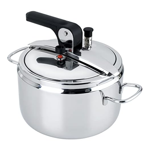 Barazzoni Pentola a Pressione modello Basic, ø22cm, capacità 7lt. In Acciaio inossidabile, Made in Italy