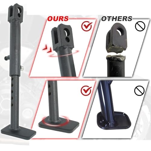 Béquille latérale réglable moto pour CBR600RR 2007-2025 noire